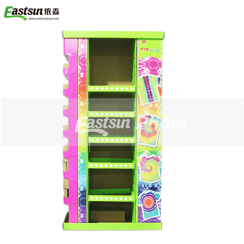 专业定制 服装展示摆放纸质展示架 瓦楞纸展示架 纸货架