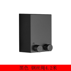 St. Regis 304 stainless steel invisible, no-drilling telescopic clothesline for hotel balcony indoor retractable drying rack