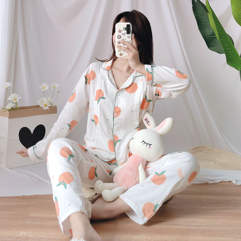 Autumn gauze cute long-sleeve