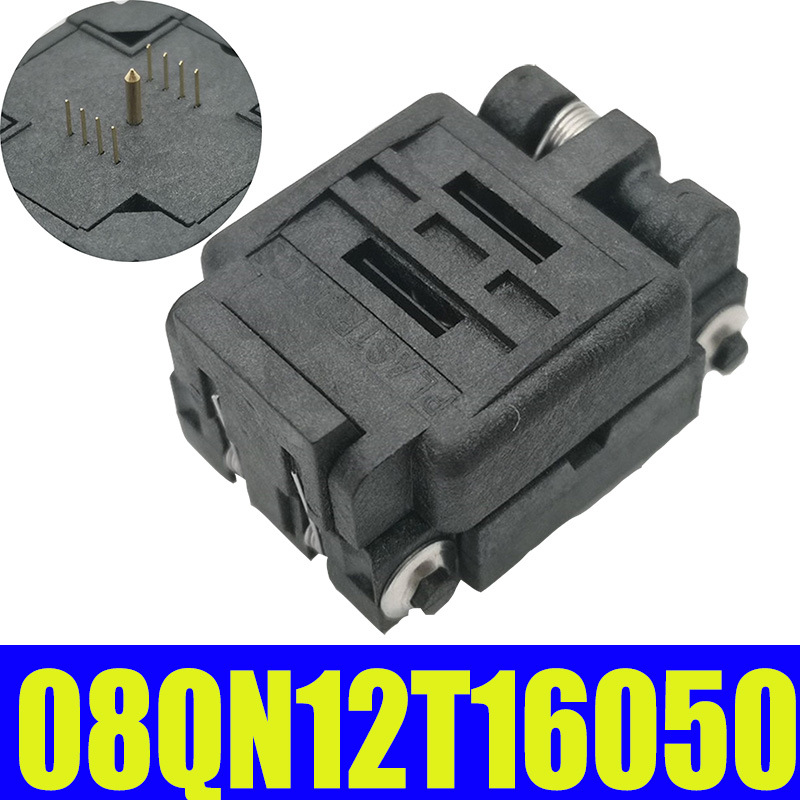 QFN8/WSON8(6X5) 烧录测试座 IC插座 08QN12T16050 脚距1.27