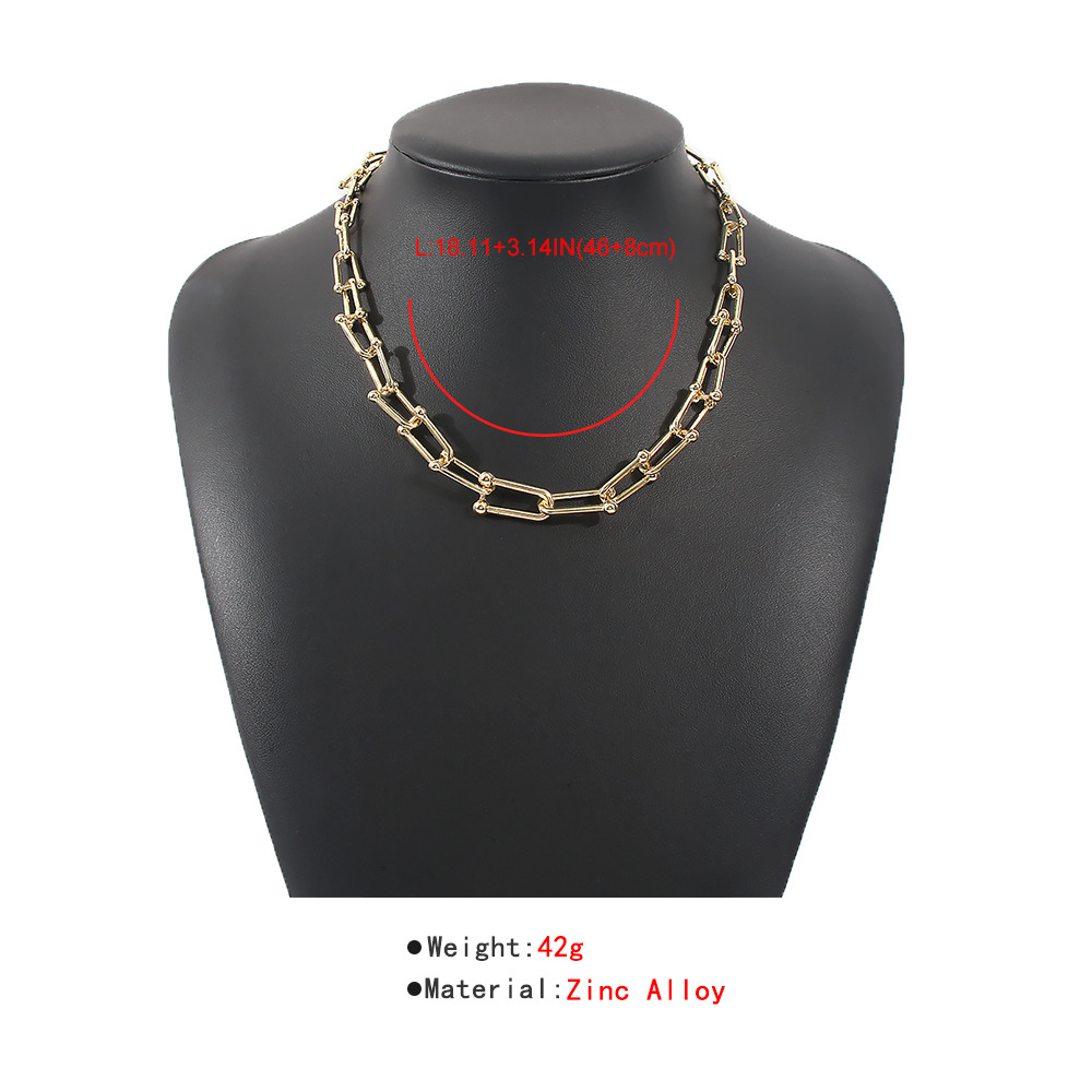 Thick Chain Exaggerated Fashion Trendy Necklace display picture 10