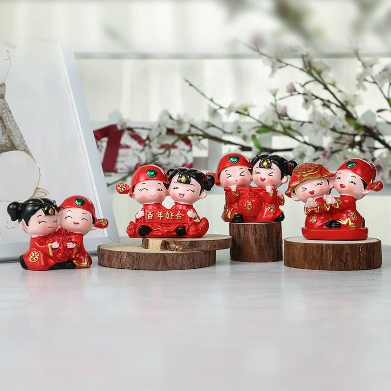 С Resin crafts Centennial Haohe Car Swing Wedding House Creative Home Cake Baking Decoration Gifts wholesale
