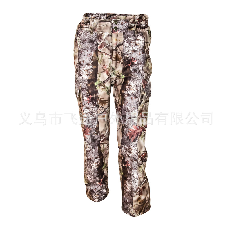 Factory Custom Outdoor Camouflage Hunting Suit Pants Waterproof Windproof Wear-resistant Warm Forest Bionic Camouflage Hunting Suit