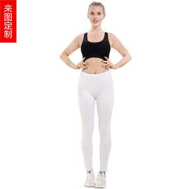 一件起批 来图定制 欧美印花九分裤运动大码外贸打底裤leggings