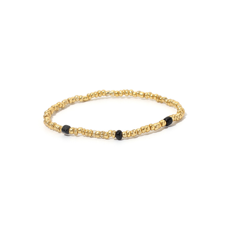 20g Weight Bracelets Classification Anniversary, Business, Travel Occasion Beaded Material Knot Pattern Women'S Gender Simple Style Style Double Ring Knotted Bracelet Open Bracelet Jewelry Korean Ethnic Style Color Rice Bead Bracelet Wholesale Nihaojewelry 10