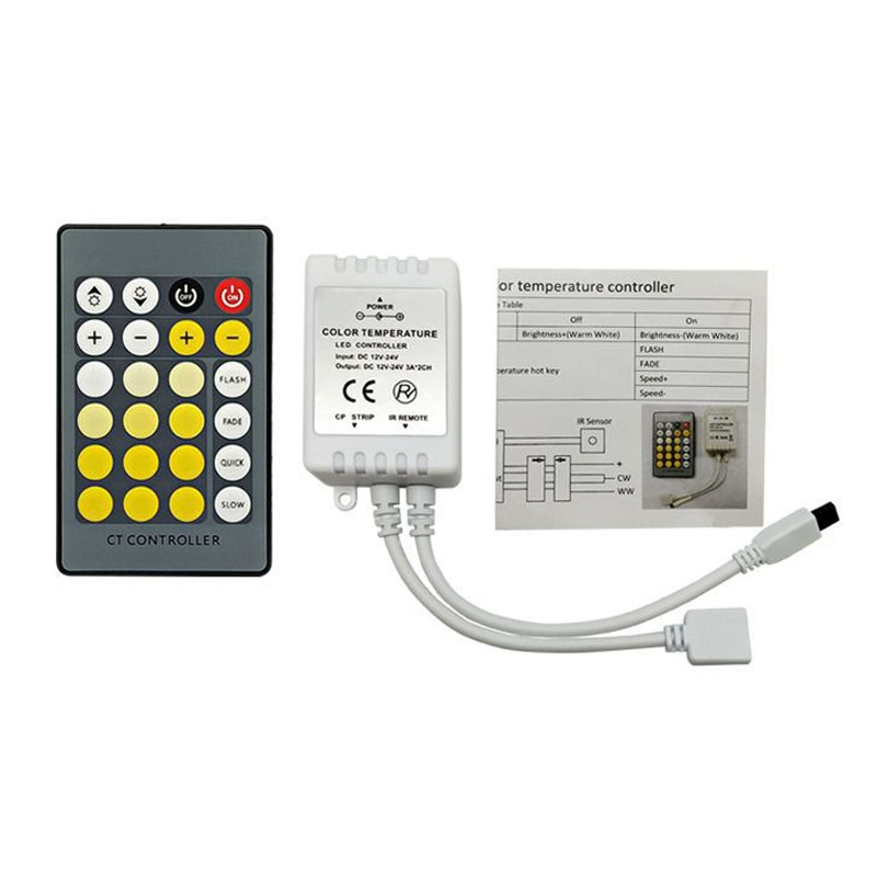 Controller, light strip, remote control, 24 keys, 24v