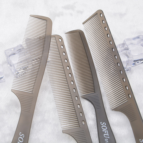 SOFU practical hair comb dual-purpose flat comb hair cutting hair salon comb apple long hair comb short hair pointed tail comb