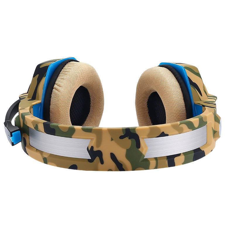 因卓G2000二代沙漠迷彩重低音游戏耳机笔记本台式头戴式耳机厂家