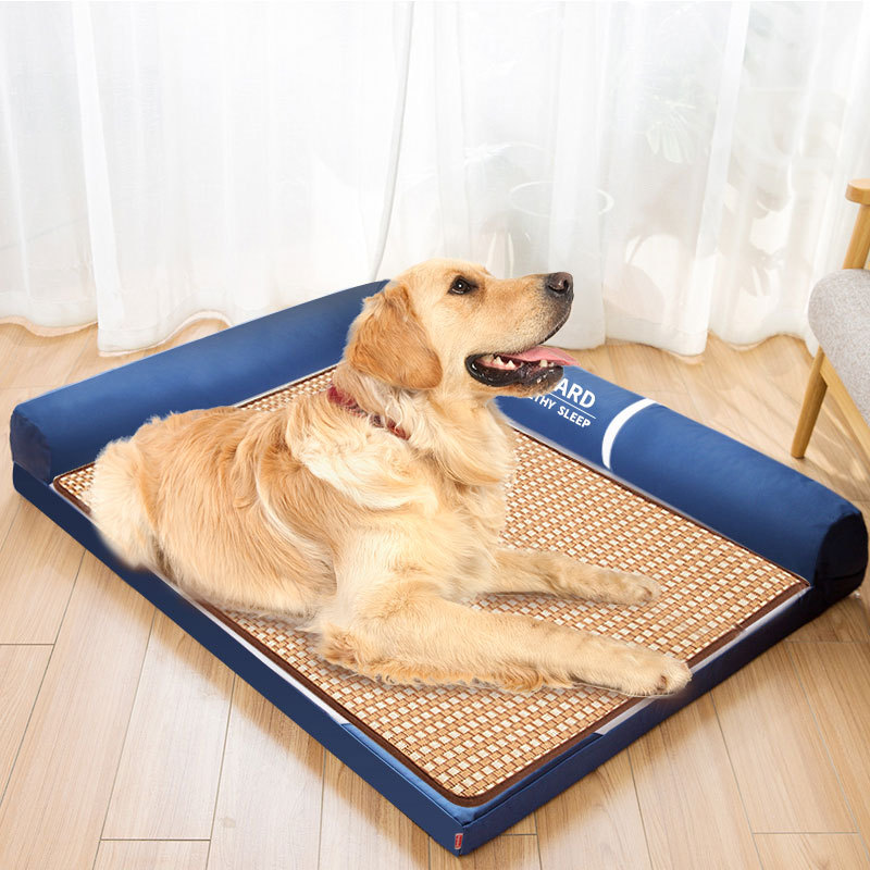 Mascota estera fresca perro estera de hielo gato estera de verano perrera jaula de perro de verano colchón estera fresca resistente a mordeduras de refrigeración
