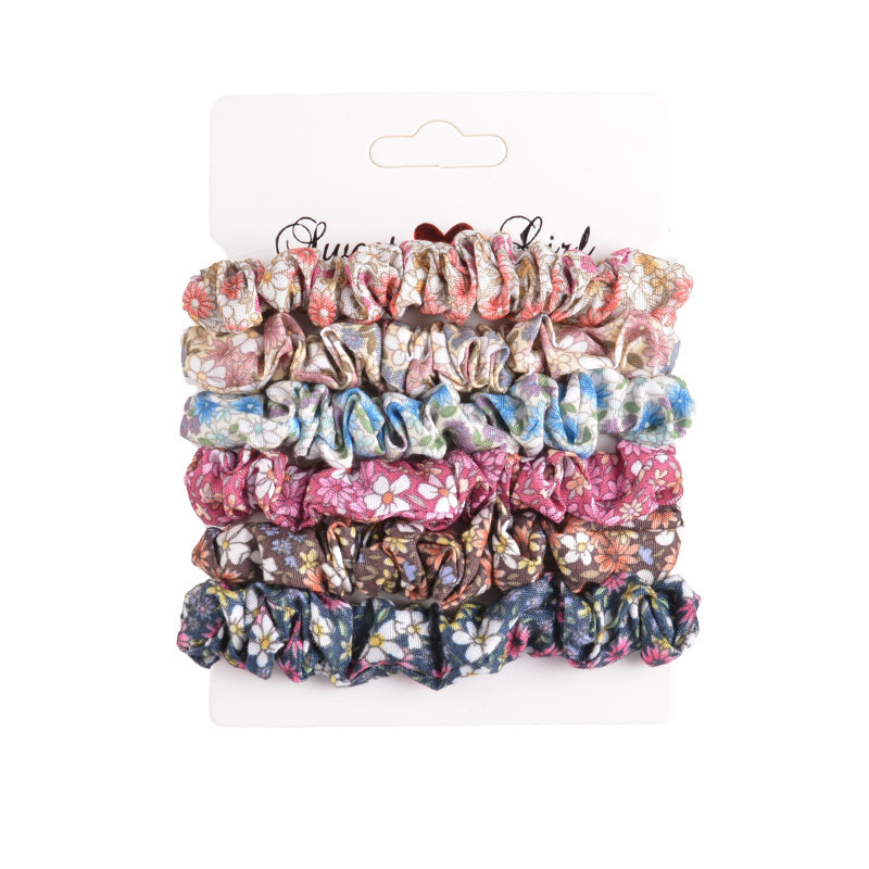 50g Weight Headwear Classification Festival Occasion Geometric Pattern Women'S Gender Fashion Style Purple, Red, Green, Blue, Gold Color Fashion Gold Velvet Printed Hair Scrunchies Set 7