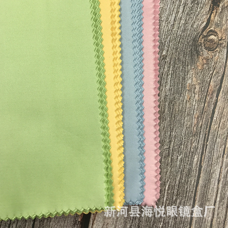 廠家直供超細纖維四色針一眼鏡布 純棉針一眼鏡布