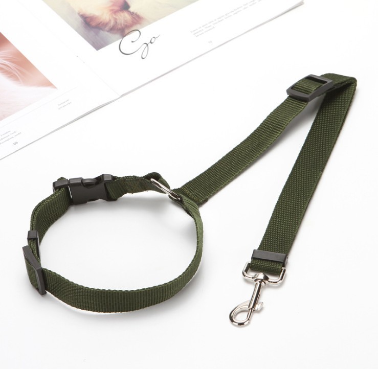 Cinturón de seguridad del perro mascota cuerda de tracción del coche cinturón de seguridad del coche dos en uno fuera cuerda de perro suministro de fábrica