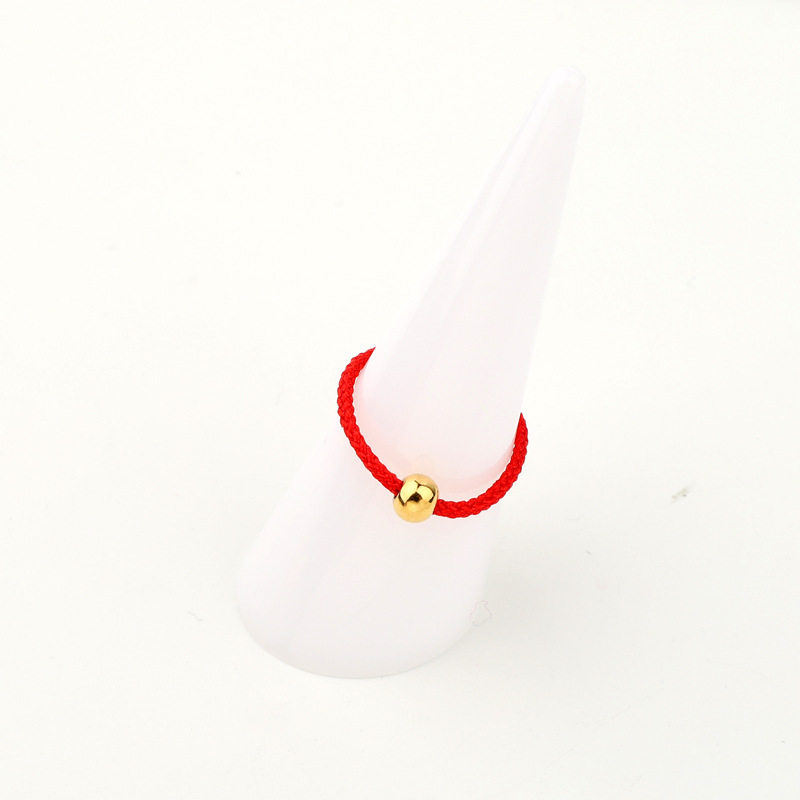 New Fashion Transfer Bead Ring Red Rope Ring Wholesale display picture 2