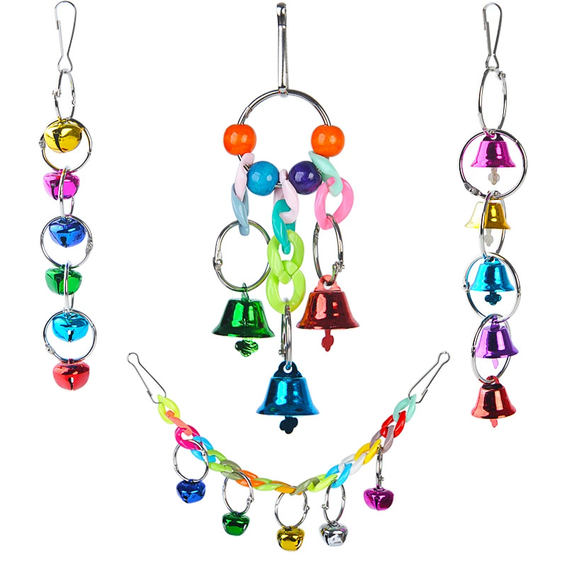 Принадлежности для домашних животных ручной работы ювелирные изделия для домашних животных кулон колокольчик Рог Игрушка для птиц попугай