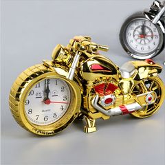 Creative Retro Motorcycle Alarm Clock Children's Bedroom Electronic Alarm Clock Student Home Gift Small Alarm Clock Ornament