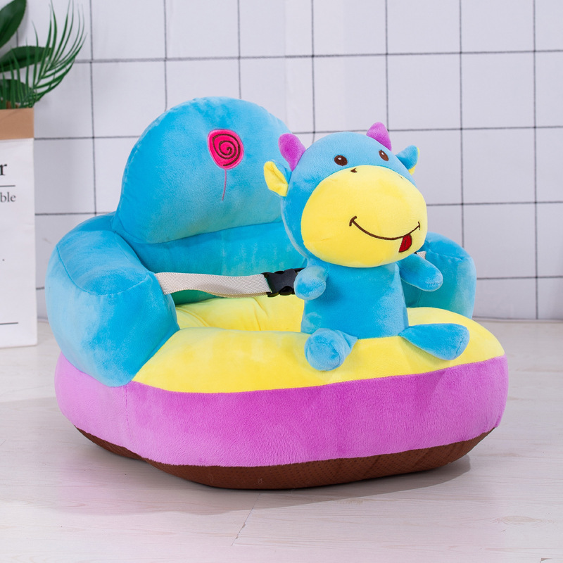 Al por mayor de los niños pequeño sofá asiento de dibujos animados bebé aprendizaje Silla de peluche de juguete bebé asiento de seguridad regalo de cumpleaños