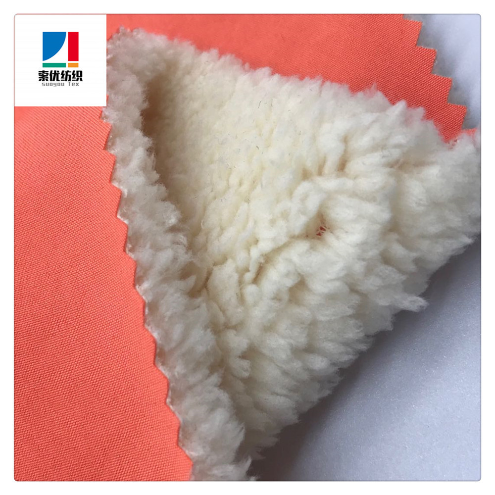 100D四面弹复合TPU舒棉绒，童装，棉服面料