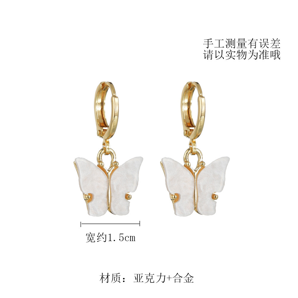 Fashion  Simple Fresh Wild Butterfly Alloy Earrings display picture 4