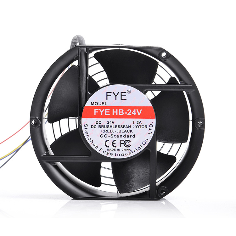 FYE福烨17250HB - 24V四线带控制线轴流风机散热风扇DC24V 1.2A