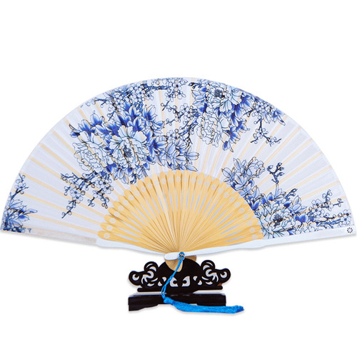 Chinese Fan Chinese Hanfu hand Fan Chinese women fan, silk fan, cherry blossom and ancient folding small fan female fan