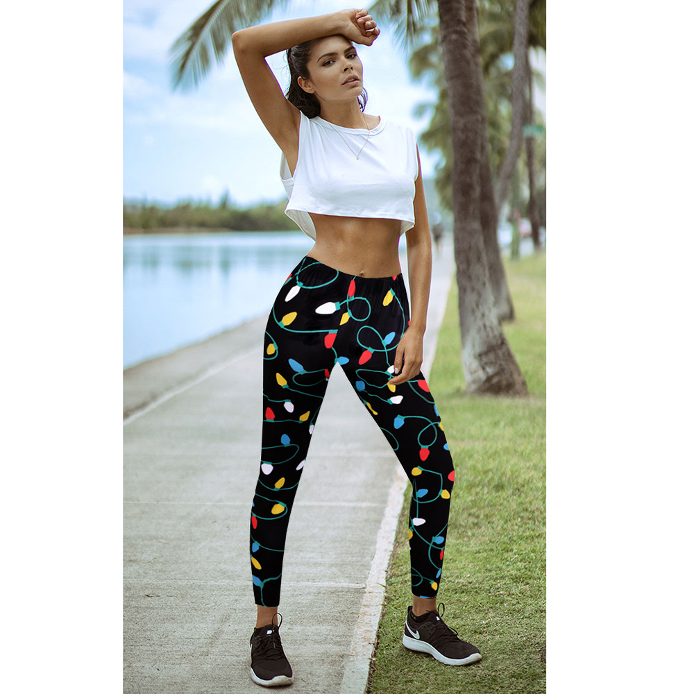 women s Christmas yoga pants nihaostyles clothing wholesale NSHYG72679