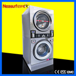 自助洗衣机15kg投币式工业洗脱机洗脱烘一体机上烘下洗一体机扫码