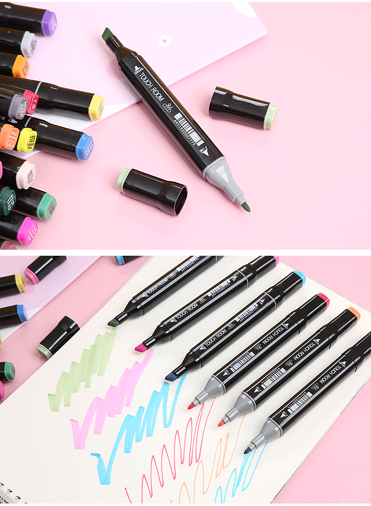 Double-headed Farbe Kinder Zeichnung Aquarell Marker Stift Großhandel display picture 1