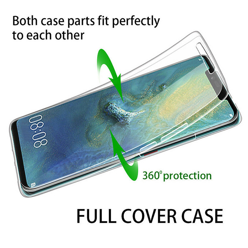Clear Phone Case 360 Degree Full Protection For Samsung Galaxy_voghion.com
