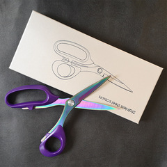 Household tailoring scissors, clothing tools, ribbon-cutting scissors, sewing cloth-cutting scissors, ABS handles, titanium-plated craft clothing scissors