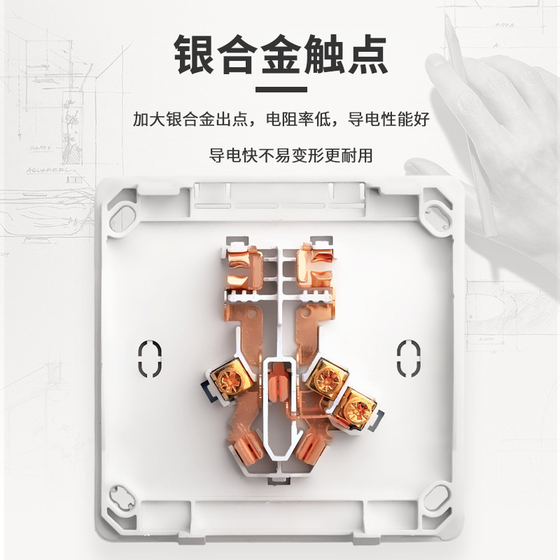 International Electrical Air Conditioning Socket Surface Mount One-Pole Three-Hole 16A Water Heater Dedicated Panel 3 Surface Wire 16A with Switch