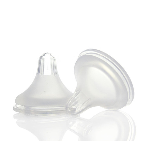 Wide diameter bottle nipple, wide diameter frosted nipple, baby super soft frosted silicone nipple