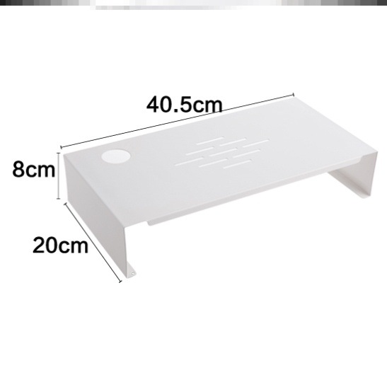 。铁艺电脑显示器增高架桌面键盘杂物收纳置物架屏幕垫高架子