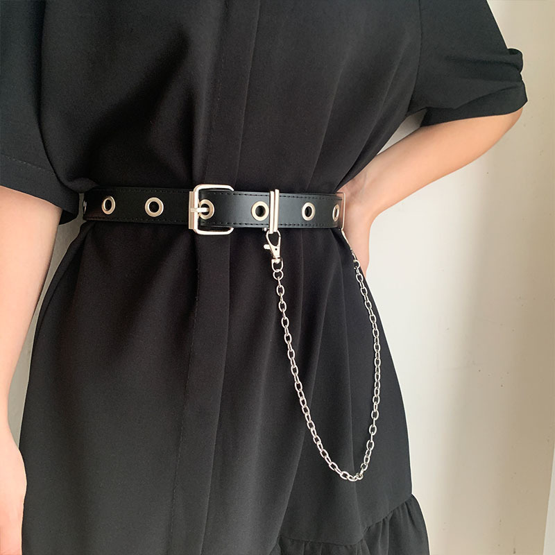 Fashion Free Punch Chain Decorative Belt display picture 7