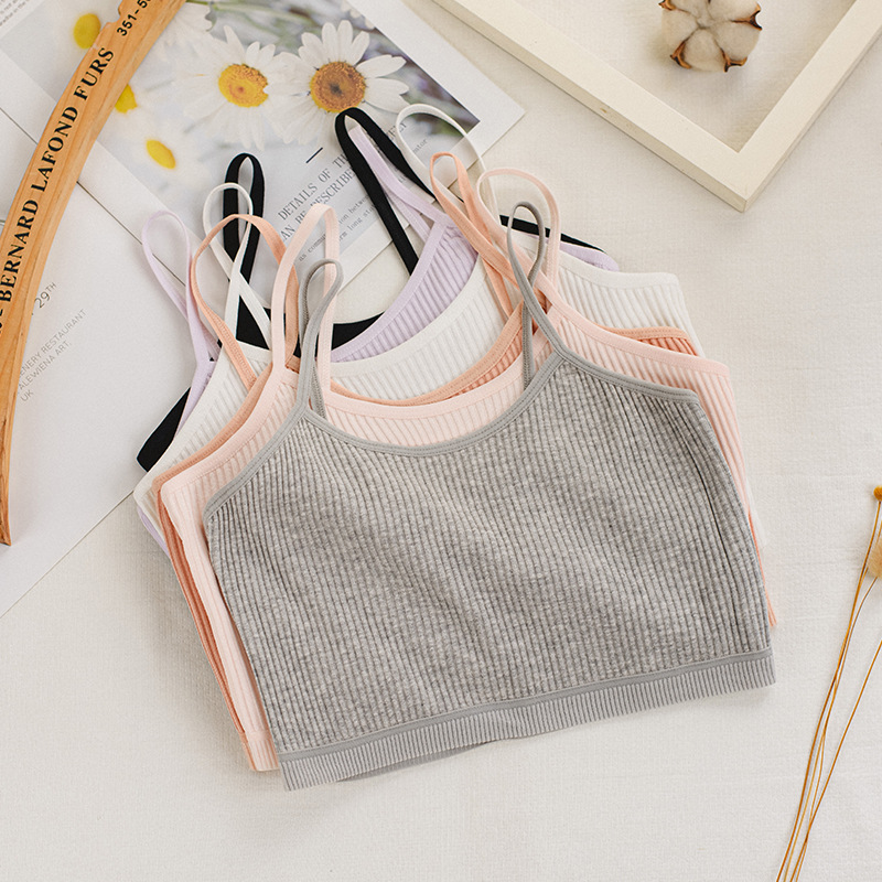 Fábrica al por mayor chaleco femenino adolescente chica desarrollo sujetador estudiante de secundaria estudiante ropa interior femenina estudiante de secundaria