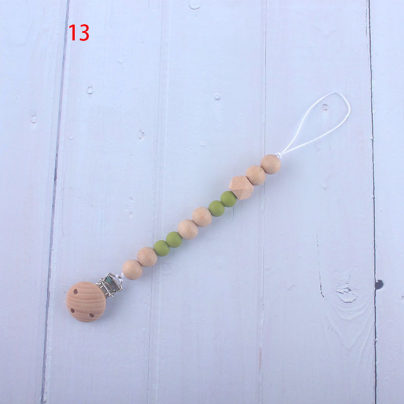 Nueva fábrica directa bebé Beech juguete mordedor bebé chupete de silicona pezón anti-gota cadena materna y infantil suministros