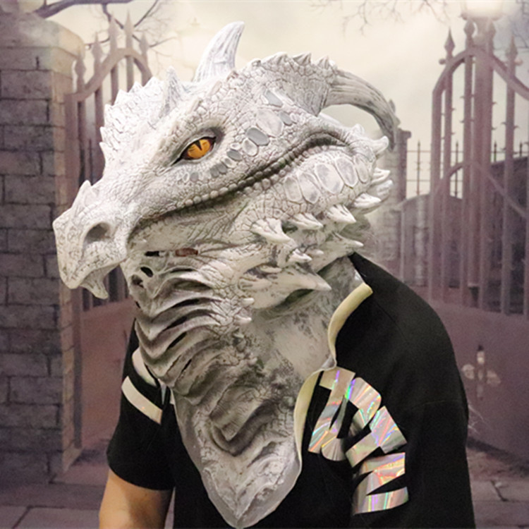 2020 nuevo juego de grifo de Halloween dragón máscara de látex realista accesorios de rendimiento de Halloween Venta caliente