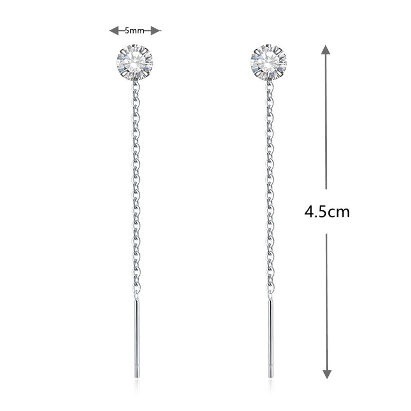 5g Weight 925 Sterling Silver Ear Needle Material Ear line Classification 1 Pair Quantity Holiday, Daily Occasion 925 Sterling Silver Material Geometric, Star, Heart Shape Pattern Women's Gender Casual, Simple Style Style 1 Pair 925 Sterling Silver Geometric Star Heart Shape Ear Line 9