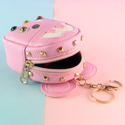 Small wallet female Korean ins student simple and cute mini Japanese girl heart holding coin card holder coin purse