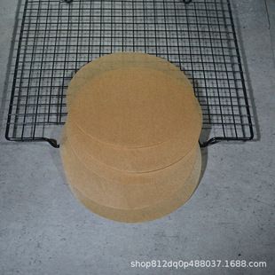 Factory direct 9 inch Natural color round barbecue paper baking oil paper food silicone oil paper non-porous steamer paper 100 sheets