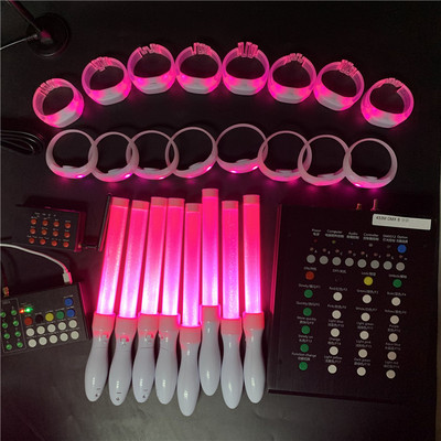 led遥控15色发光棒 酒吧演唱会活动气氛助威道具DMX无线荧光棒