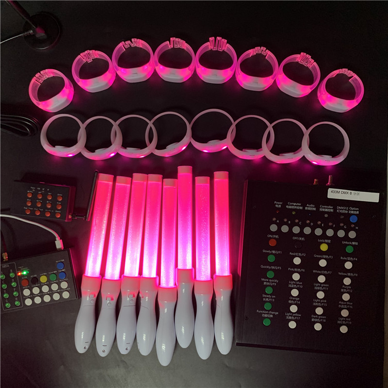 led遥控15色发光棒 酒吧演唱会活动气氛助威道具DMX无线荧光棒