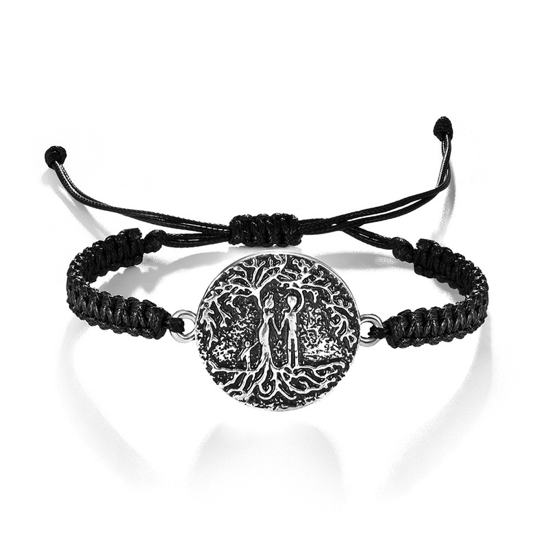 DIY Amazon jewelry family Mother's Day Tree of Life handmade woven retro bracelet gift wholesale bracelet