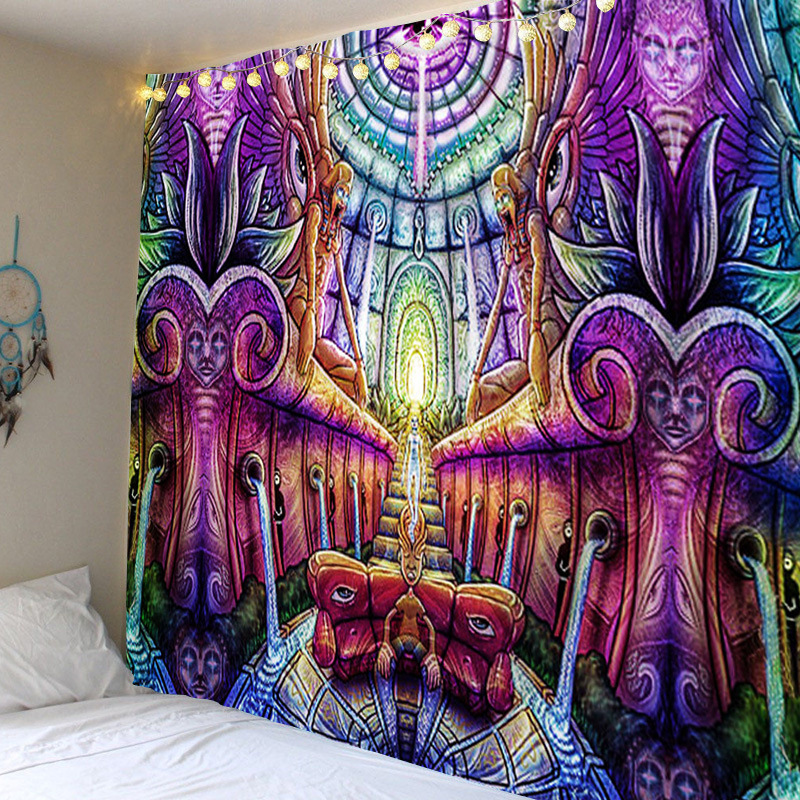 跨境电商现货批发个性背景布挂布挂毯装饰布卧室房间布置床头墙布