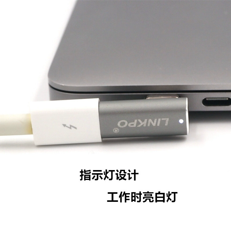 USB-C магнитный угловой разъем POGOPIN 9 контактов, PD быстрая зарядка 240 Вт 2.0, подходит для MacBook Pro
