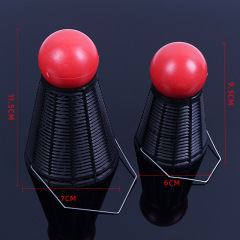 羽毛球打窩器 塑料打窩器釣魚窩料器撒餌籠打窩籠窩料專用打窩器