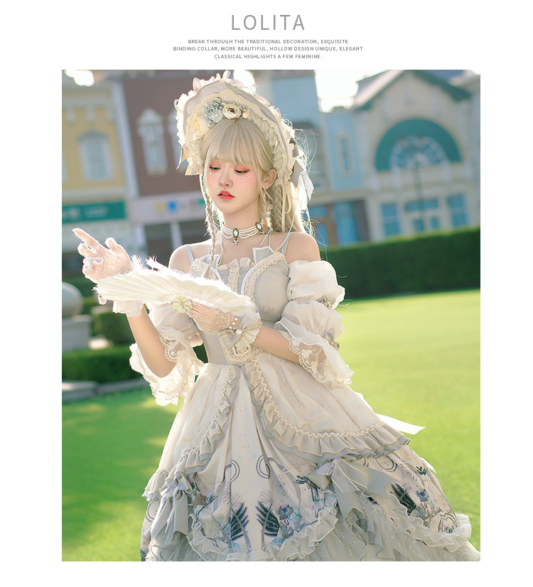 樱洛芙Lolita原创小裙子 蔷薇少女OP 复古宫廷风洛丽塔茶会裙正品-阿里巴巴