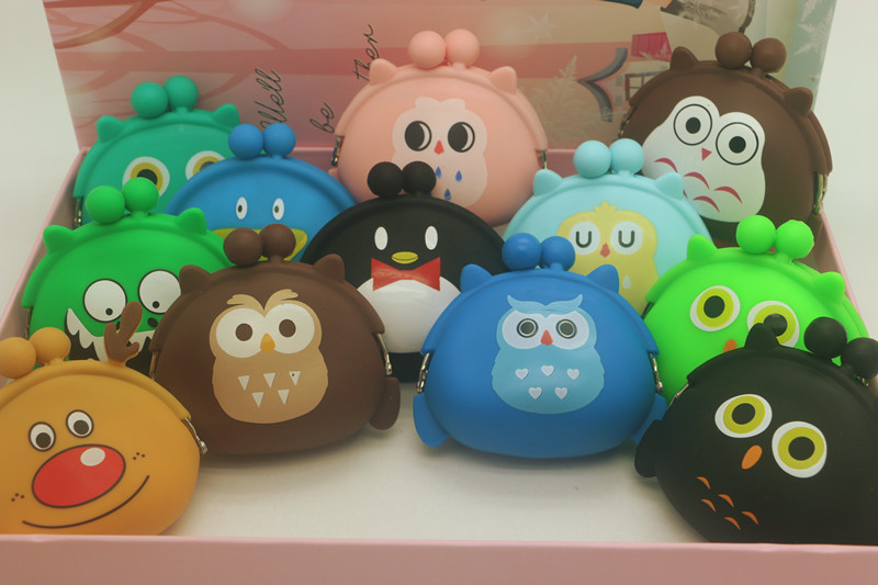Special spot wholesale cartoon silicone coin purse children's activities gift key bag kindergarten gift bag customization Special spot wholesale cartoon silicone coin purse children's activities gift key bag kindergarten gift bag customization