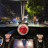 Creative Eternal Flower Keychain Acrylic Ball Rose Car Hanging Valentine's Day Gifts Give Wife's Car Internal Decoration