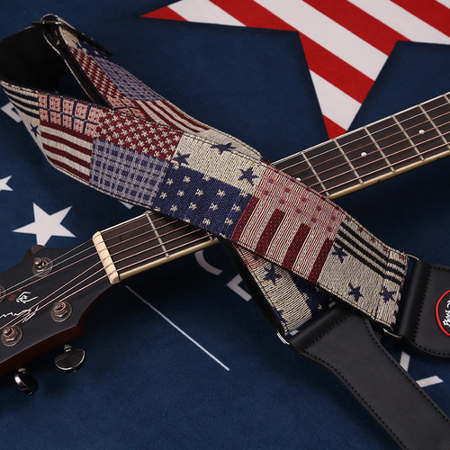 Folk acoustic guitar strap widened and thickened guitar strap electric guitar student shoulder strap diagonal across the piano strap bass universal