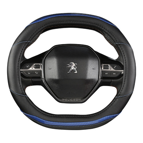 Specially used for Peugeot 4008 5008 508L four seasons fashionable car steering wheel cover. Special for Peugeot D type flat bottom